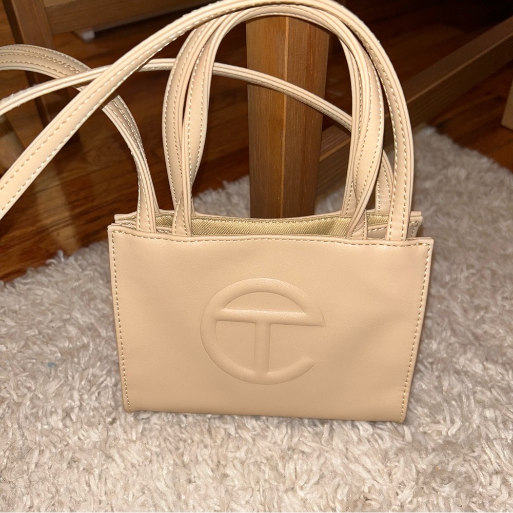 Small Cream/Tan Telfar Tote Bag